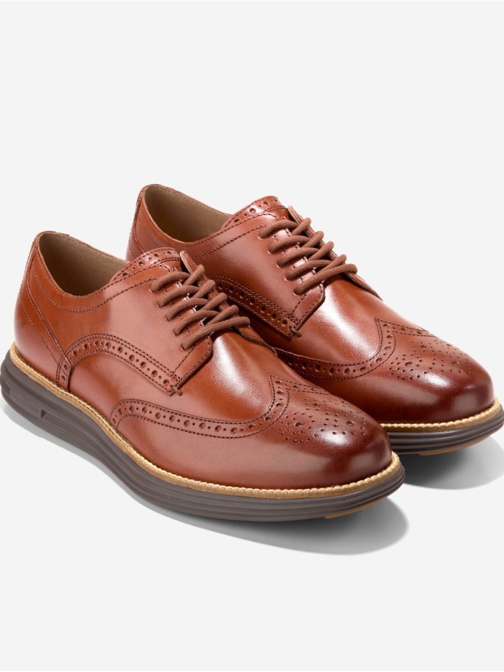 Cole Haan Brown Wingtip Oxford Dress Shoes